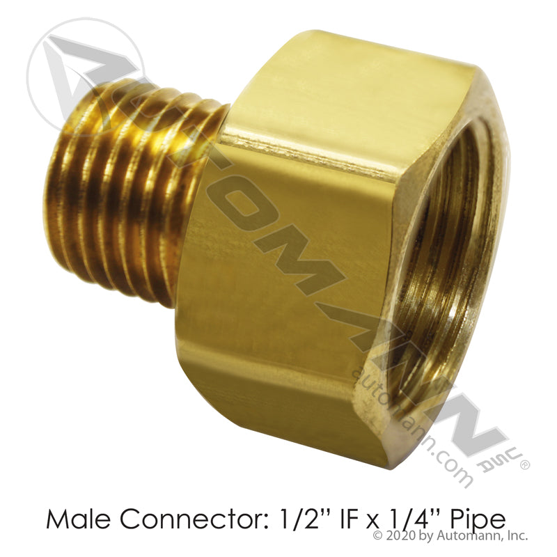 177.87488B - Male Connector 1/2in IF x 1/4in Pipe (T5)