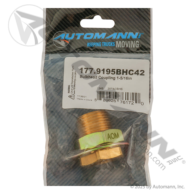 177.9195BHC42 - Bulkhead Coupling 1-5/16in (T5)