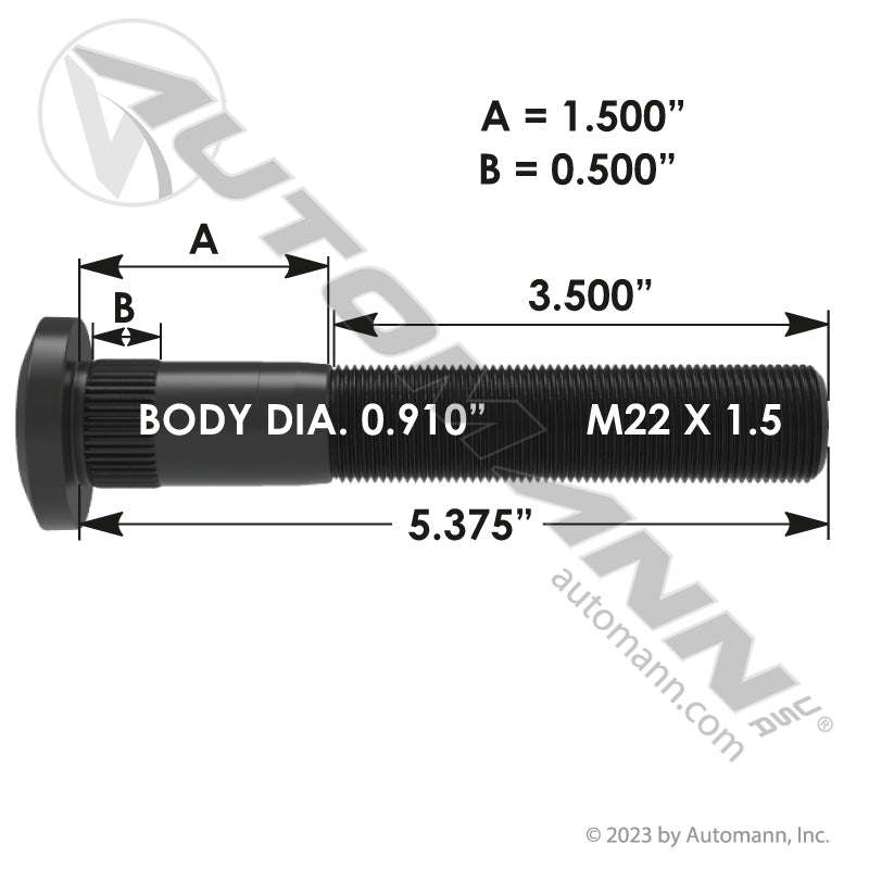 201.6145 Wheel Stud