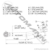 463.DS4695 - Drag Link 18.500in C to C Freightliner (12C)