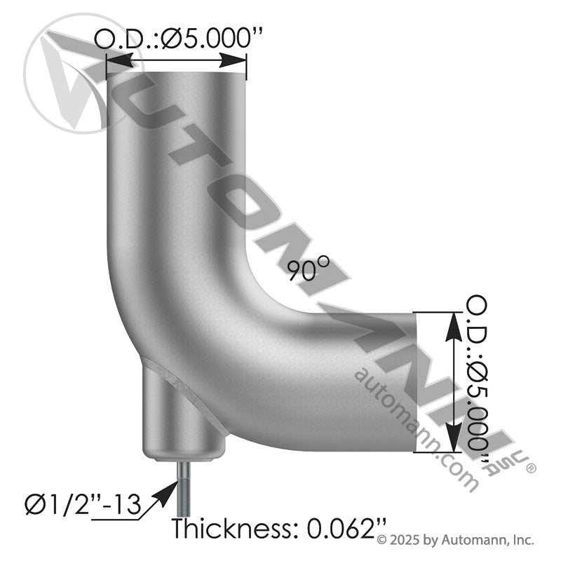 562.U4617476A - Exhaust Elbow Freightliner (11C)