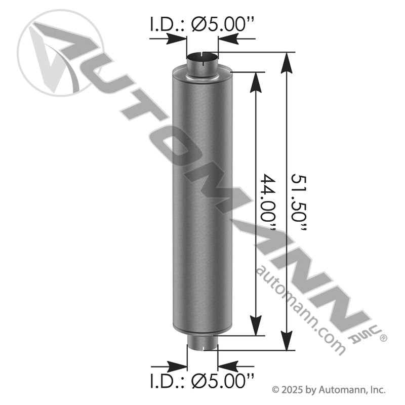 562.U6510 - Stack Muffler-10in Dia Body 5in