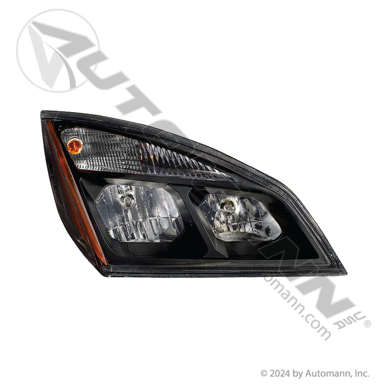 564.46002 - Headlamp RH Black Freightliner P4 (8E)