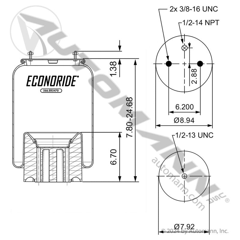 566.ER5470 - Econoride Air Spring Rolling Lobe