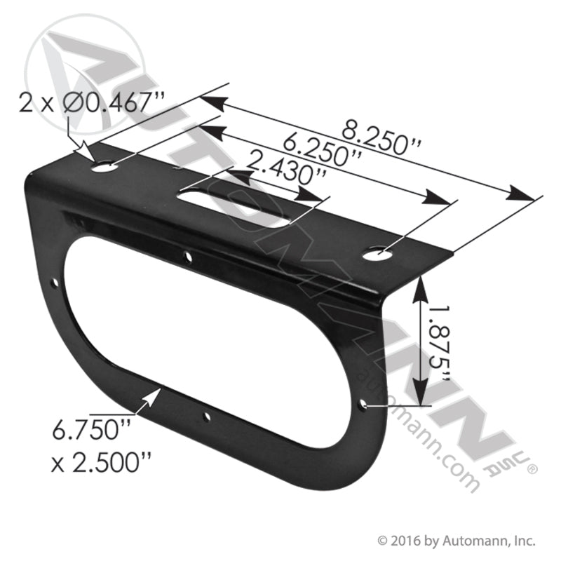 571.BK60 - Light Bracket 6in Oval