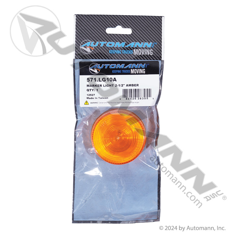 571.LG10A - Marker Light 2-1/2in Amber (8A)