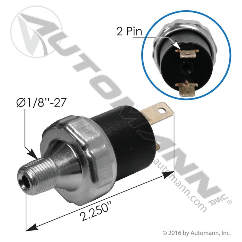 577.46606 -Normally OPEN Air Pressure Switch Freightliner