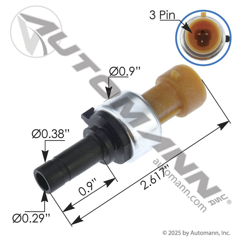 577.59517OE - Air Brake Pressure Sensor Paccar (T3)