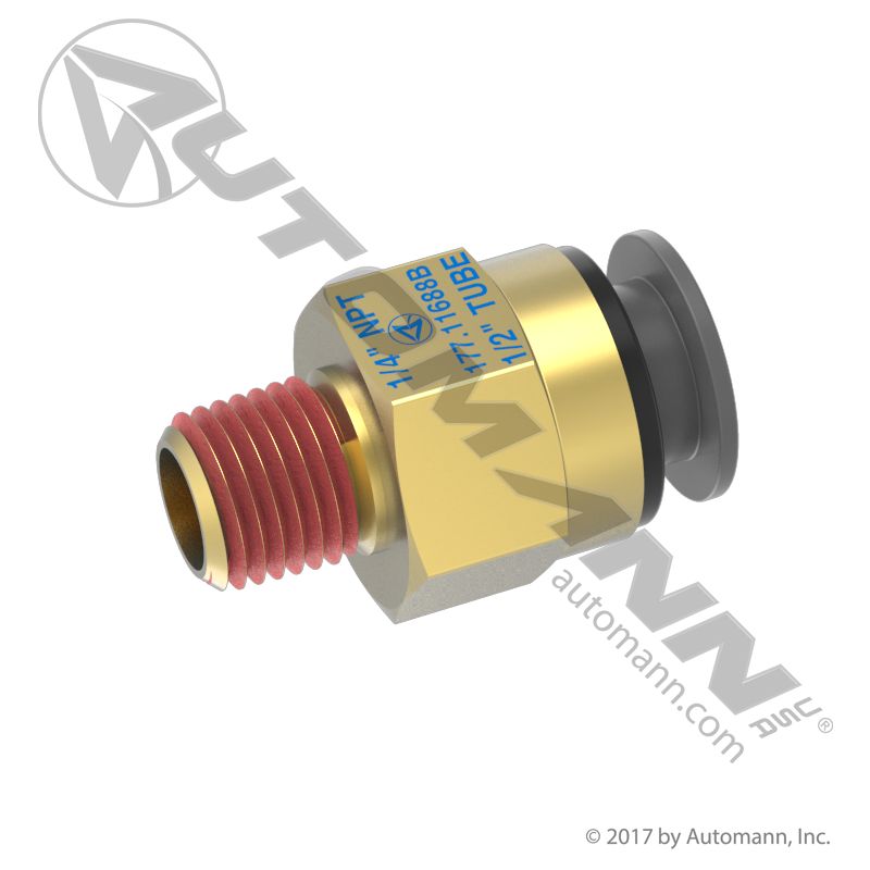 177.11688B - PLC Male Connector 1/2 X 1/4in (T5)