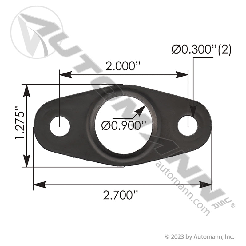 840.23080GEL - Turbo Oil Return Gasket Detroit Diesel DD5/DD8/DD13/DD15/DD16 EPA10/GHG14/GHG17/GHG21(T2)