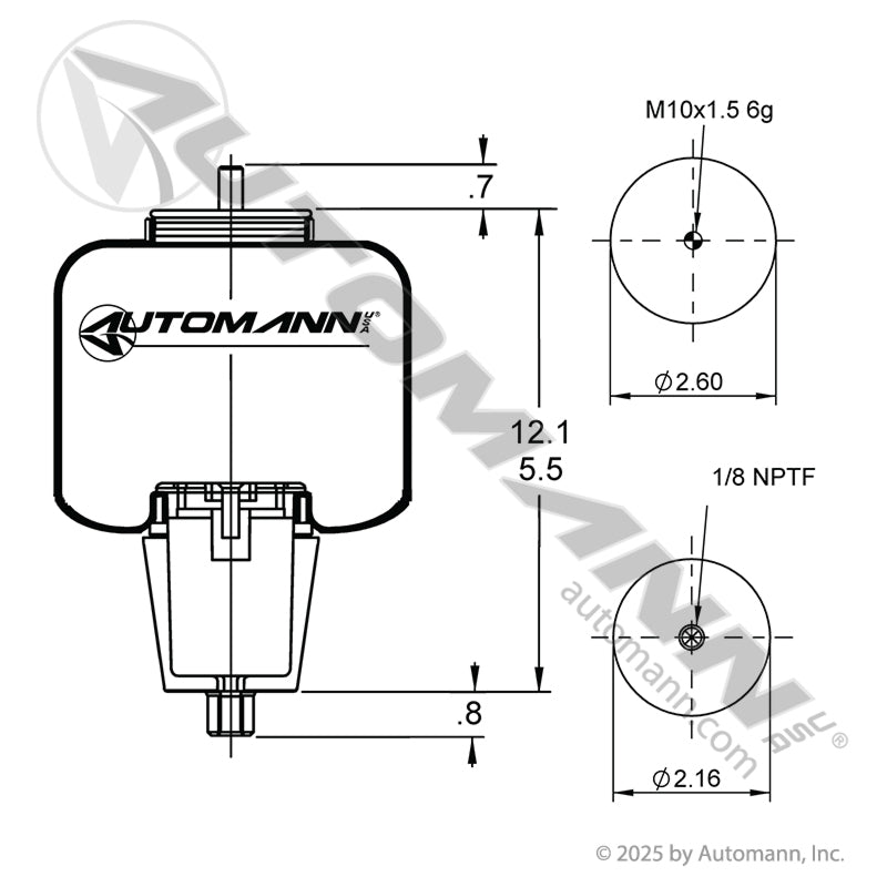 ABSZ70-2622 - Air Spring Cabin Volvo(BOLSA DE CABINA VOLVO) 10D