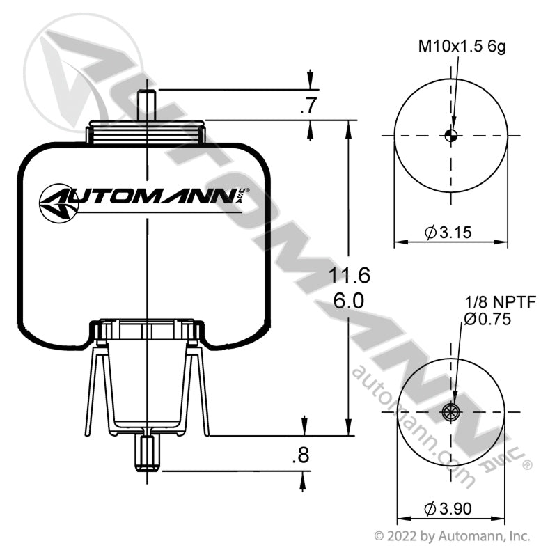 ABSZ70-2624 - Air Spring Cabin Volvo (10D)