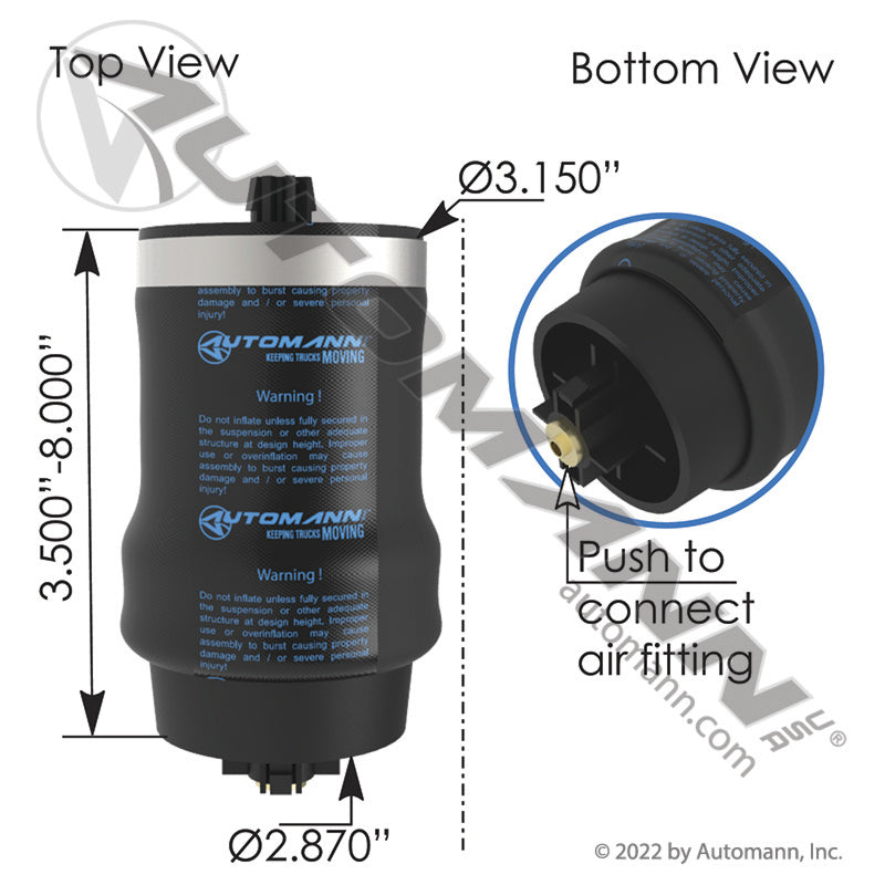 ABSZ70-7206 - Air Spring Cabin(BOLSA DE CABINA) 10D