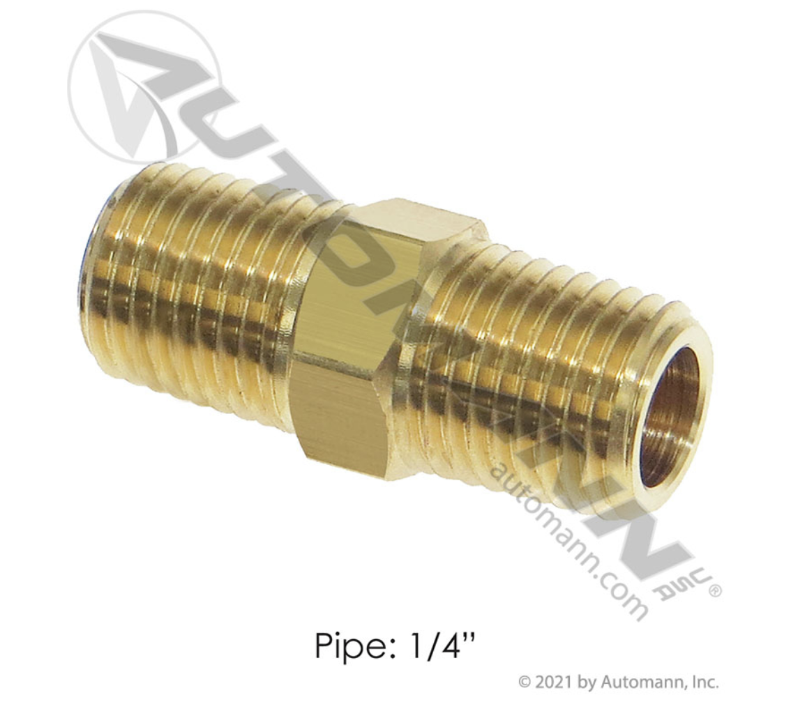 177.9122B - Hex Nipple 1/4NPT