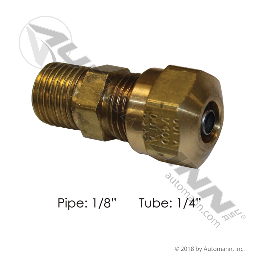 177.14684A - Male Connector DOT 1/4IN x 1/8NPT