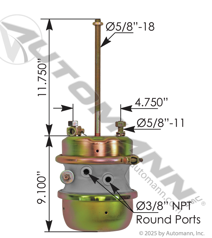 179.FGSB3030S - Spring Brake CHAMBER Type 30/30