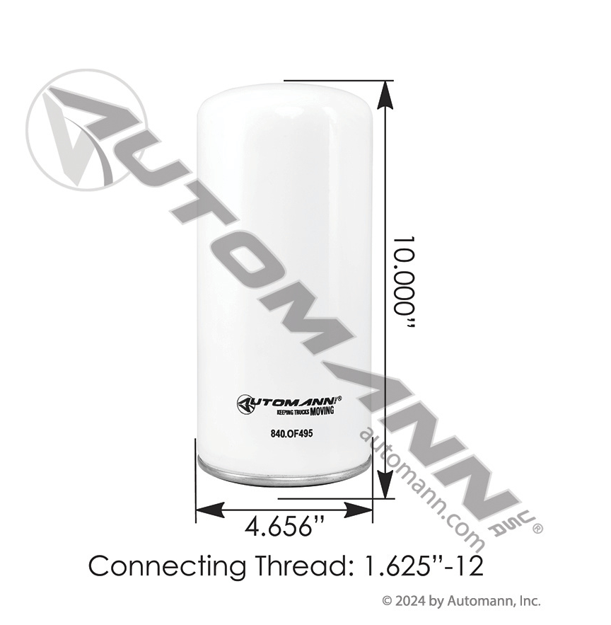 840.OF495 - Engine Oil Filter Detroit Diesel