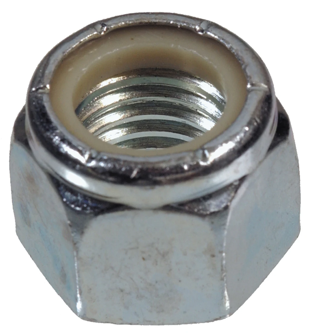 12MM NYLON LOCKNUT ZINC (E02)