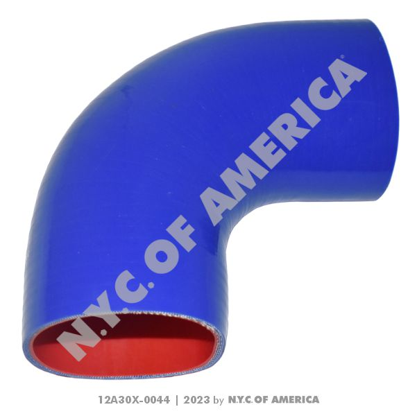 12A30X-0044 - Hose, Connector Silicone 90 Temp, ID:4, L: 6in x 6in (5D)