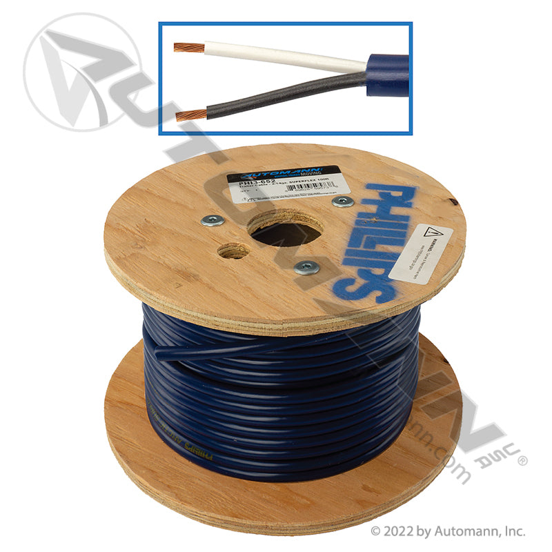 PHI3-652 - Trailer Cable - 2/14ga. SUPERFLEX 100ft (POR PIE) (5A)