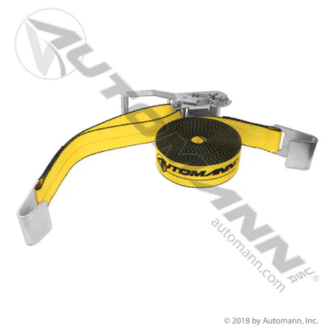 573.A230FH - Flat Hook Ratchet Strap 2in X 30FT (13E/10B)