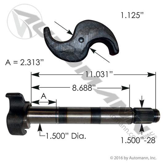 125.281102.01 - Camshaft LH (5B)
