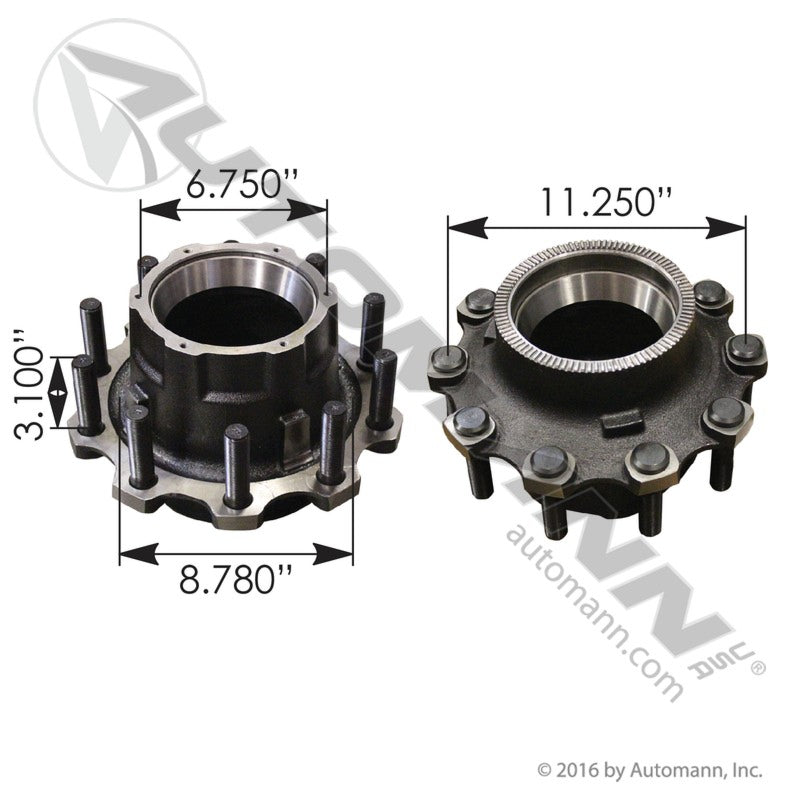 150.T1202.S2 - Outboard Mount Hub Assembly (11A)