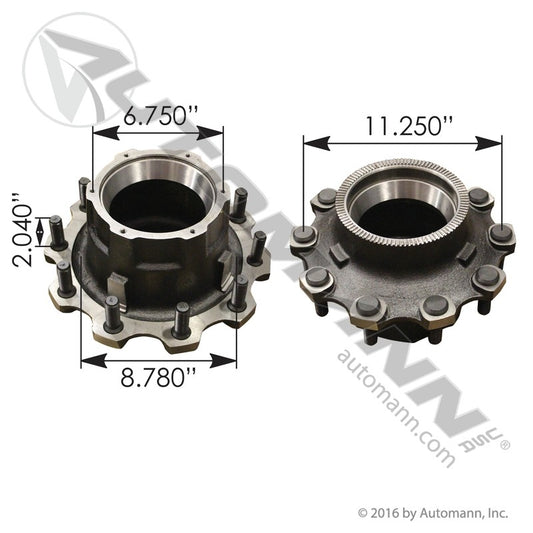 OTS1631PA-LSBX TRAILER HUB WITH ABS