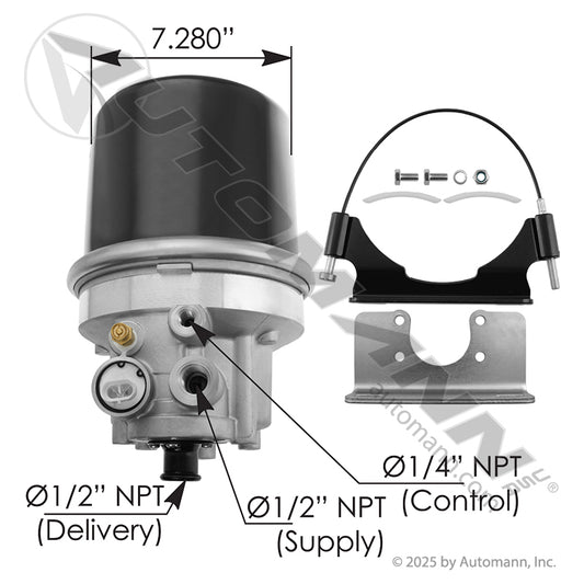 170.065612 - ADIP Type Air Dryer 12V (7C)