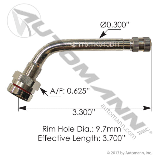 170.TR545DH - Valve Stem 3.700in Angled (T2)