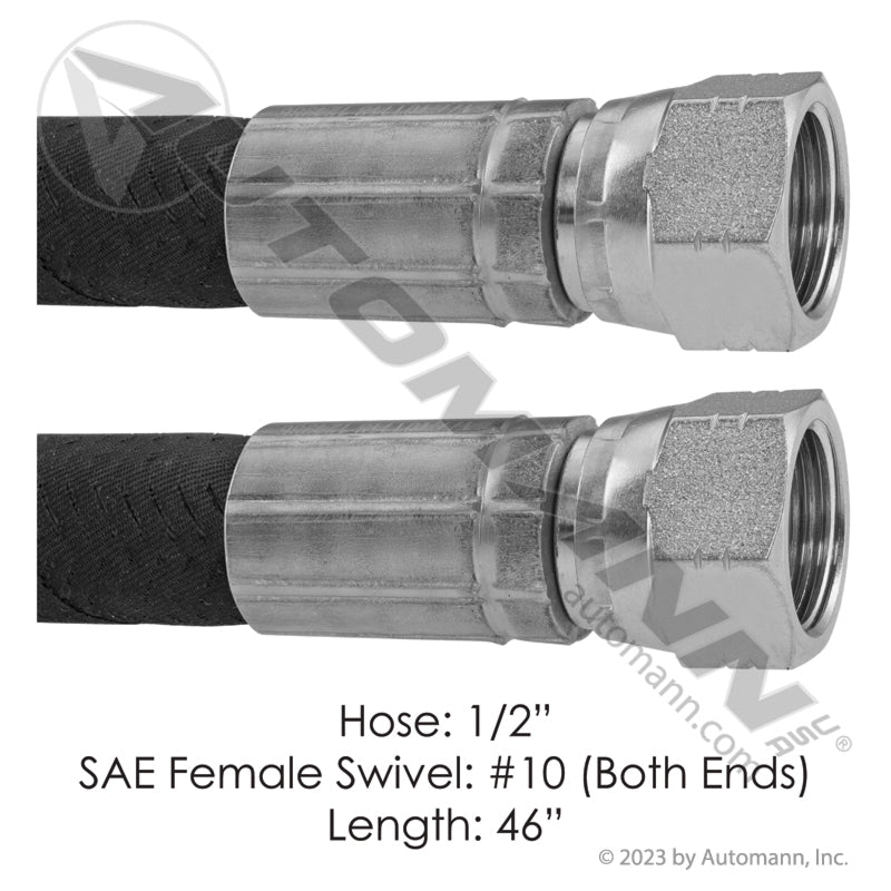 177.101146 - Discharge Hose 2 Fem SAE Swivel 46in FTL