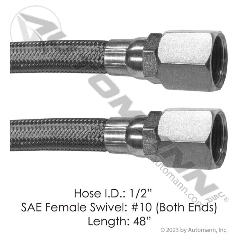 177.10148 - Discharge Hose 2 Fem SAE Swivel 48 in.