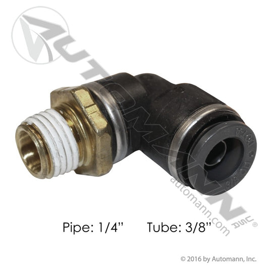 177.11696B - PLC Swivel Male Elbow 3/8 X 1/4in