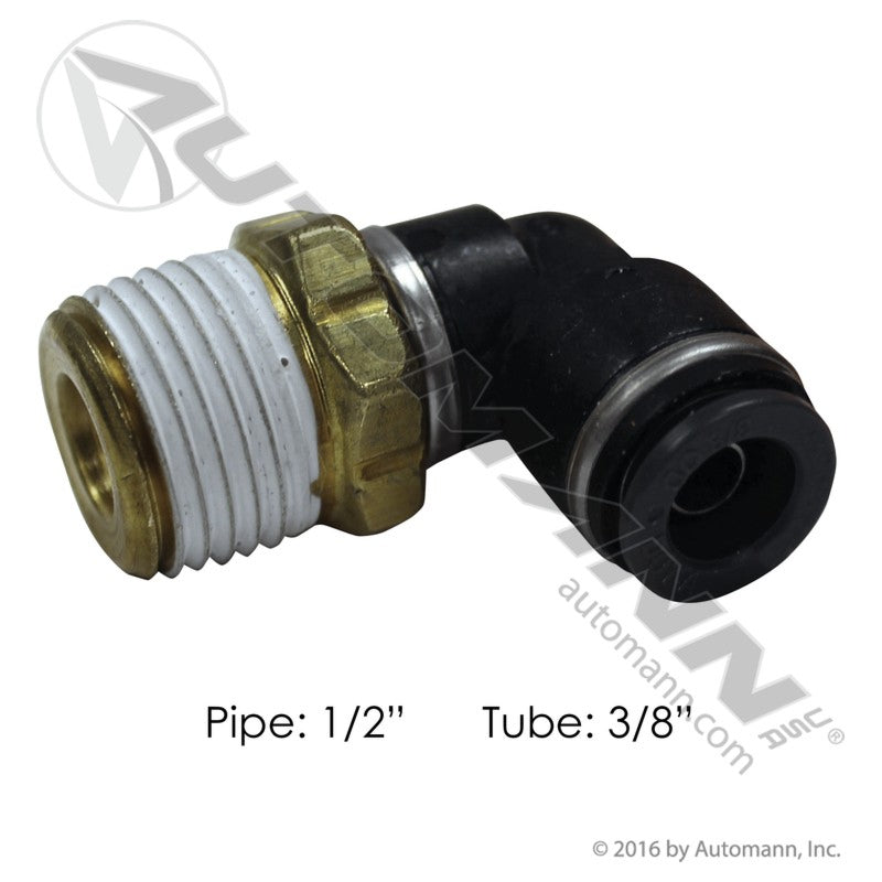 177.11696D - PLC Swivel Male Elbow 3/8 X 1/2in (T5)