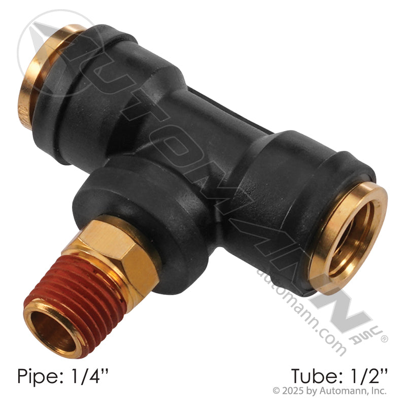 177.12C728B - PLC SWL Male Branch Tee DOT 1/2 X 1/4in (T5)