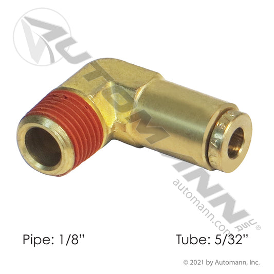 177.13B1525A Brass PLC Male Elbow 5/32 X 1/8in (T5)