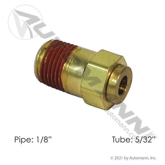 177.13B6825A - Brass PLC Male Connector 5/32 X 1/8in (T5)
