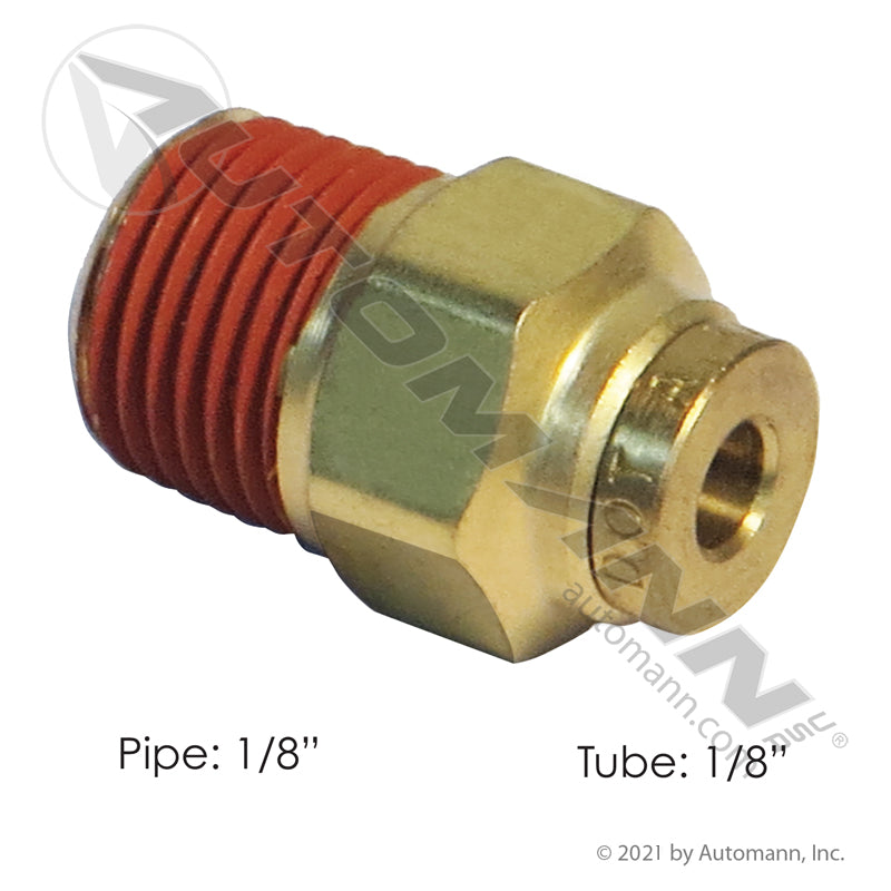 177.13B682A Brass PLC Male Connector 1/8 X 1/8in (T5)