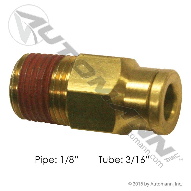 177.13B683A Brass PLC Male Connector 3/16 X 1/8in (T5)