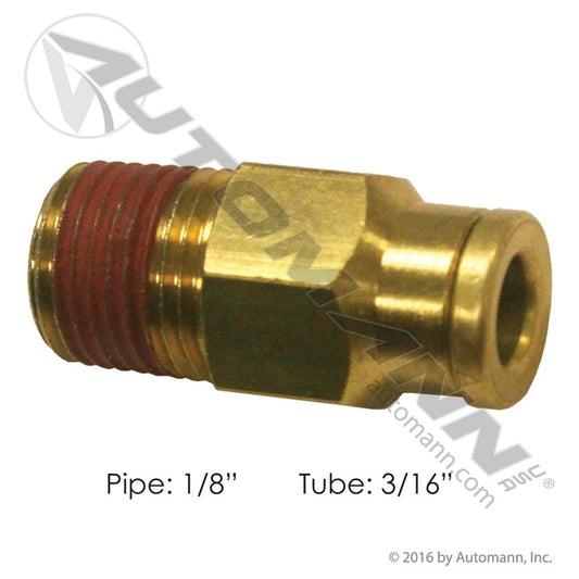 177.13B683A Brass PLC Male Connector 3/16 X 1/8in (T5)