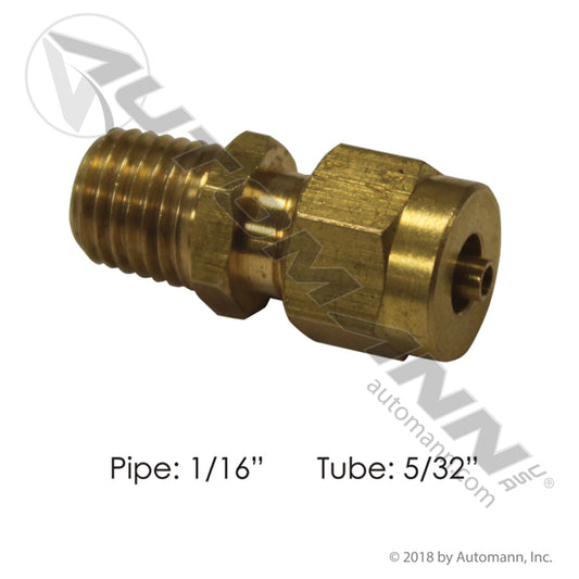 177.146825X1 - Male Connector-DOT 5/32IN x 1/16NPT (T5)