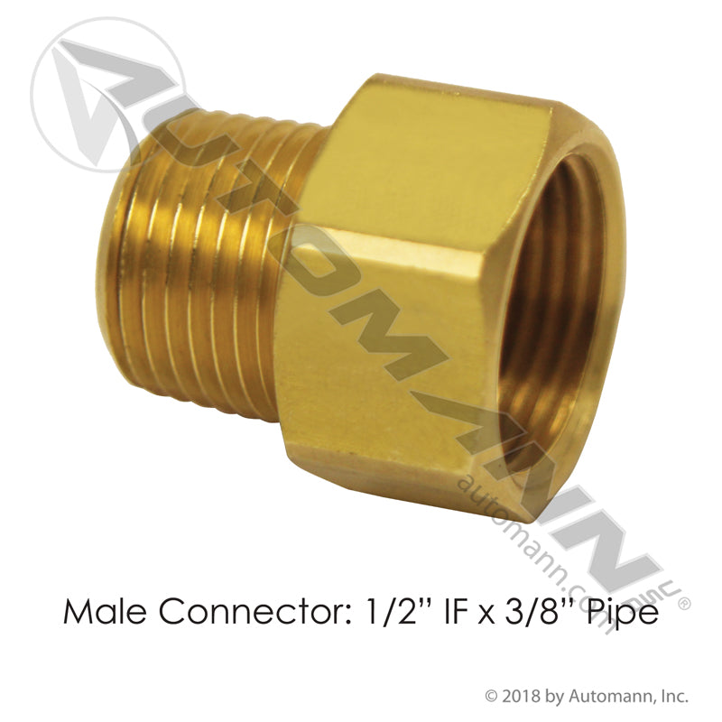 177.87488C - Male Connector 1/2in IF x 3/8in Pipe (T5)