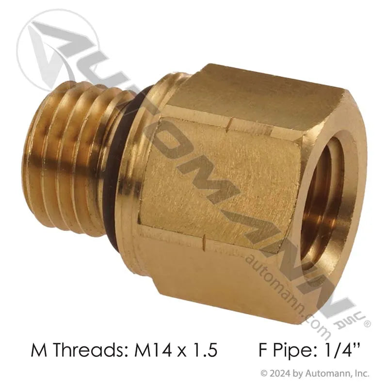 177.9120BM14 - Adapter M14x1.5 Male x 1/4in NPT Female