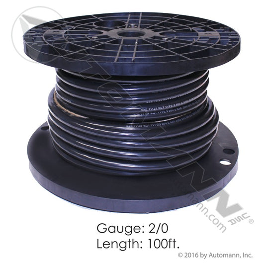 178.2054BK - Wire Starter Cable 2/0 100FT Black