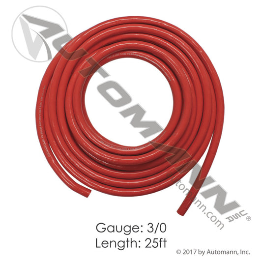 178.2055RD-25 - Wire Starter Cable 3/0 GA Red (PER FOOT) (2A)