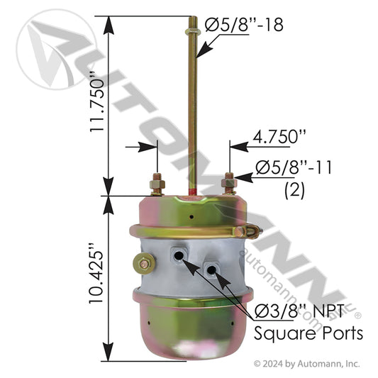 179.FGSB3030SL - Spring Brake Type 30/30 Long Stroke