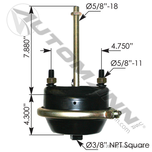 179.SC24XL - Service Chamber Type 24XLS 3in Stroke