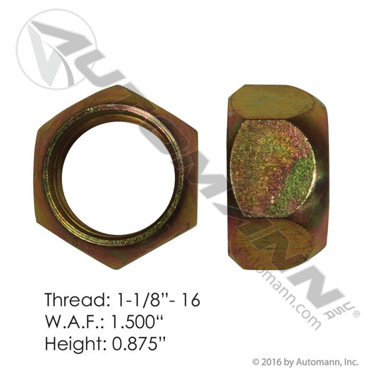 201.2003L - Outer Cap Nut, LH, Thread 1-1/8 in.-16 (10B)