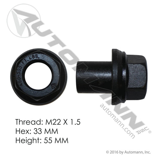 201.3033 - Metric Sleeved Flange Nut-28MM Sleeve