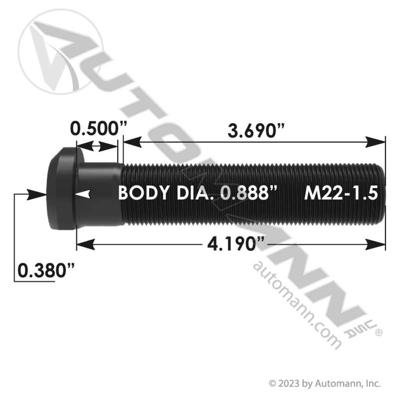 201.6257 - Wheel Stud (10B)